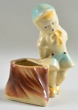 Planters Boy and Low Brown Stump Planter