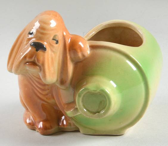 Planters Hound and Jug Planter