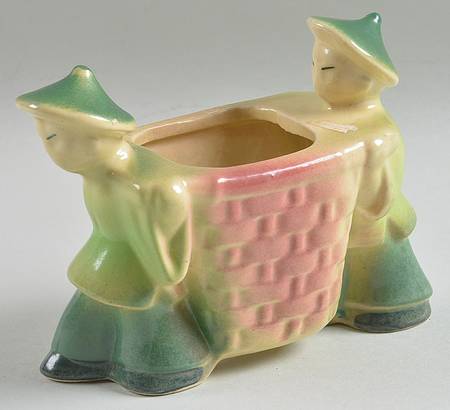 Planters Coolies with Basket Planter