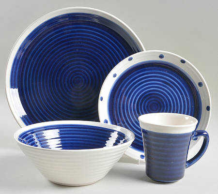 Rico Blue 4 Piece Place Setting