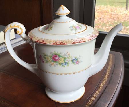 SAN30 (Mustard Trim) Coffee Pot & Lid