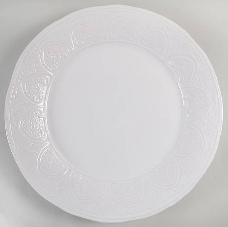 SWZ8 White 16" Chop Plate (Round Platter)