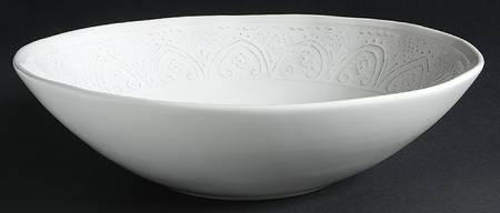 SWZ8 White 12" Large Salad Serving Bowl by Sweet Ceramics (La Ceramica d'Italia)