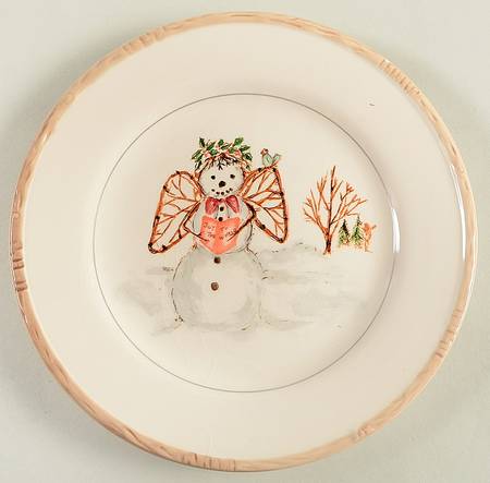 Christmas Twig Salad Plate