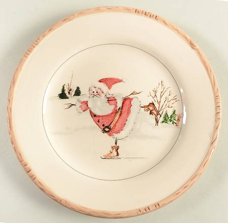 Christmas Twig Salad Plate