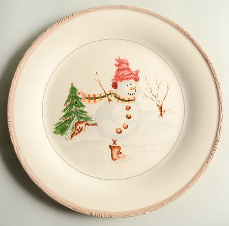 Christmas Twig Dinner Plate