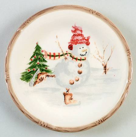 Christmas Twig Canape Plate