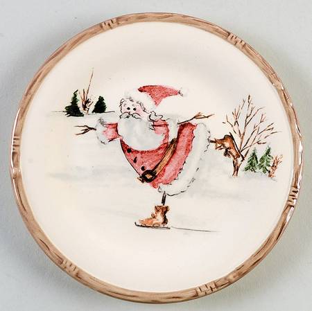Christmas Twig Canape Plate