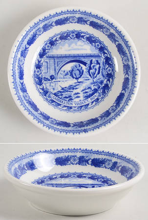 Baltimore and Ohio Railroad Blue Fruit/Dessert (Sauce) Bowl