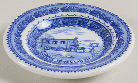 Baltimore and Ohio Railroad Blue Butter Pat