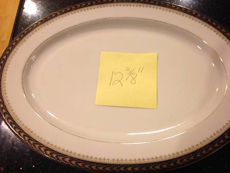 2766 12" Oval Serving Platter