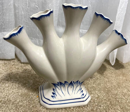 Blue in Bloom 6" Finger Vase