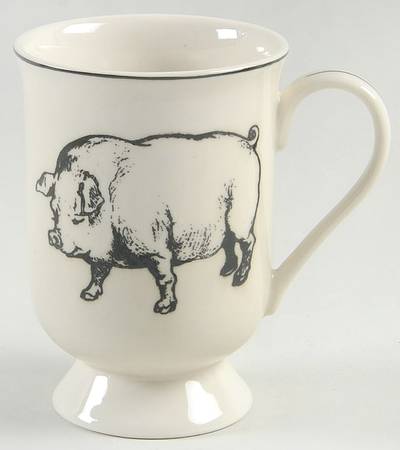 Barnyard Toile Farm Mug