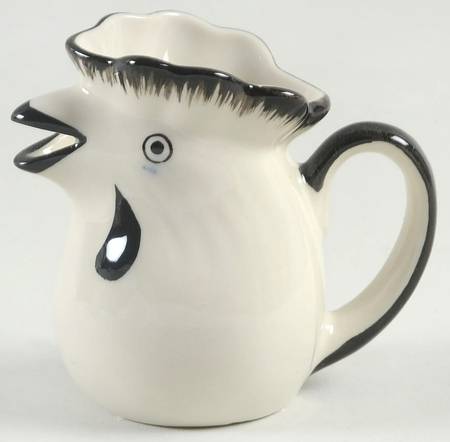 Barnyard Toile Farm Figural Creamer