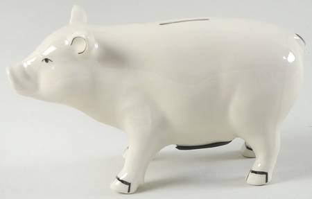Barnyard Toile Farm Piggy Bank