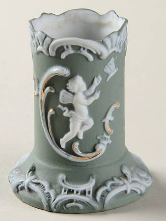 Green Bisque Giftware 2" Mini Bud Vase