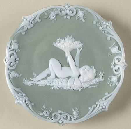 Green Bisque Giftware Wall Plaque