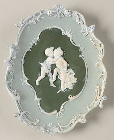 Green Bisque Giftware Wall Plaque