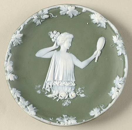 Green Bisque Giftware Wall Plaque