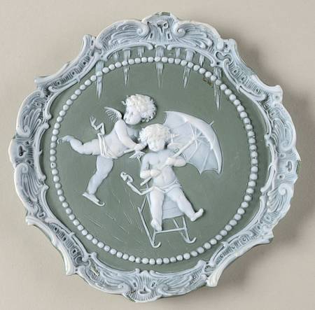 Green Bisque Giftware Wall Plaque