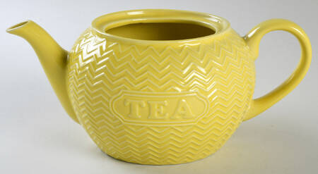 Embossed Word Teapot No Lid