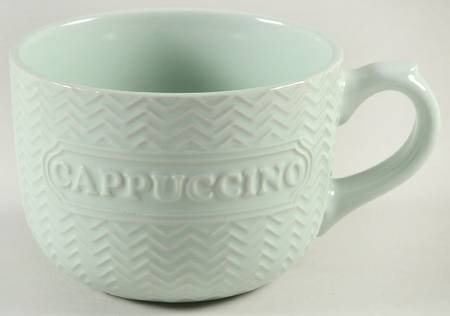 Embossed Word Cappuccino Mug