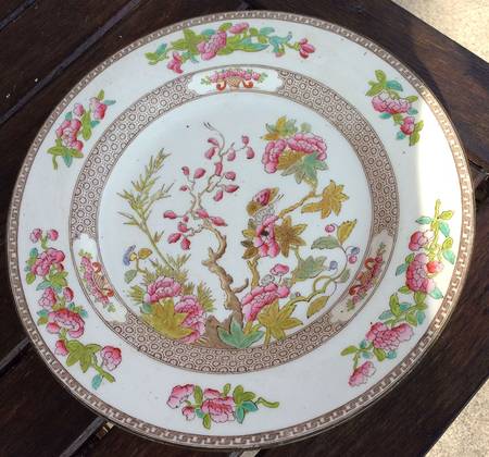 Indian Tree (Smooth, Green Trim) by Spode
