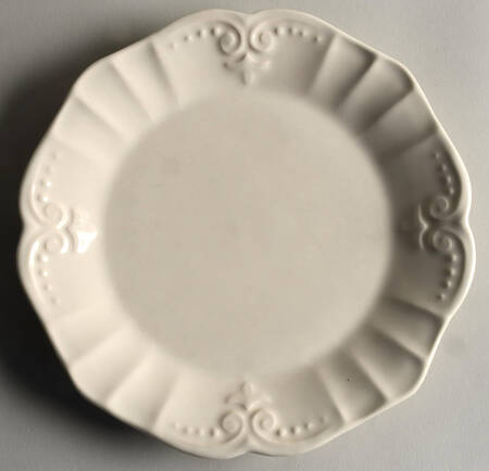 Savannah White Salad Plate
