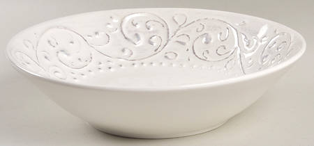 SWZ2 White 9" Individual Pasta Bowl