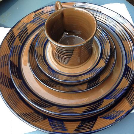 Indian Summer Blue Dinner Plate