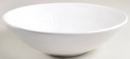 SWZ1 White 12" Round Serving Bowl
