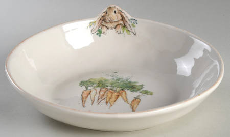 Easter Bunny 9" Round Vegetable Bowl