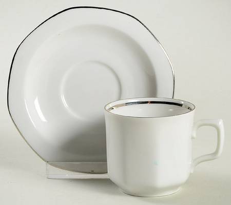 SLT526 Flat Demitasse Cup & Saucer Set