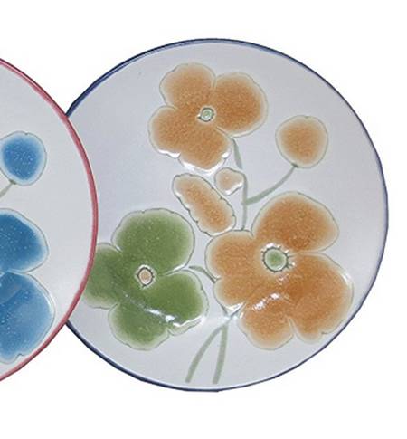 Pia Floral Appetizer Plate