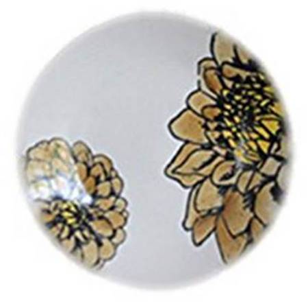 Peonies Gilly Flower Appetizer Plate