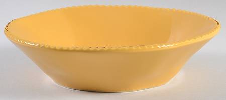 SWZ12 Mustard 9" Individual Pasta Bowl