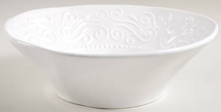 SWZ13 White 10" Round Serving Bowl