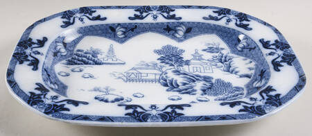LANDSCAPE FLOW BLUE Underplate for Tureen