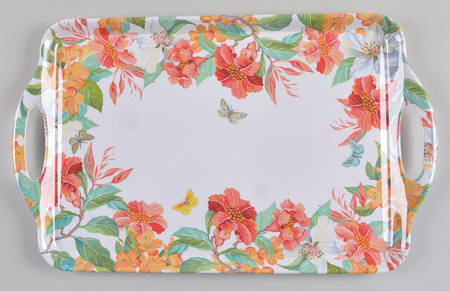 Maui 19" Rectangular Handled Serving Melamine Tray