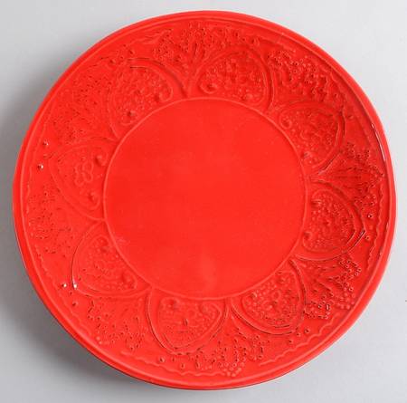 SWZ8 Red Salad Plate