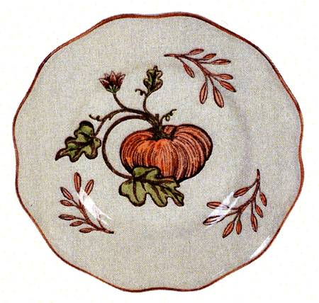 Pumpkin Fields Salad/Dessert Plate