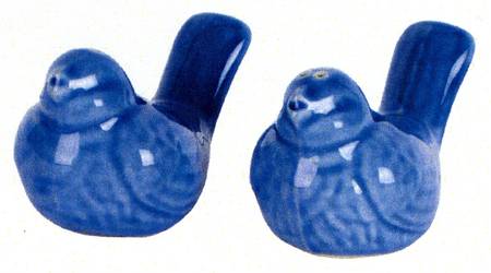 Delft Garden Figural Salt & Pepper Set