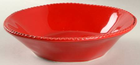 SWZ12 Red 9" Individual Pasta Bowl