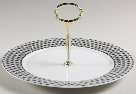 Retrospect Round Serving Plate with Center Handle (Dp) Hc