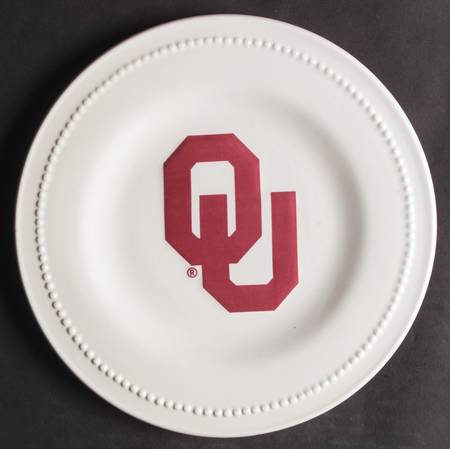 Oklahoma University Salad Plate - Set of 4