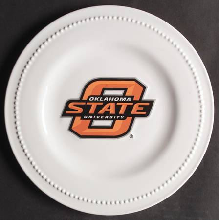 Oklahoma State Salad Plate - Set of 4