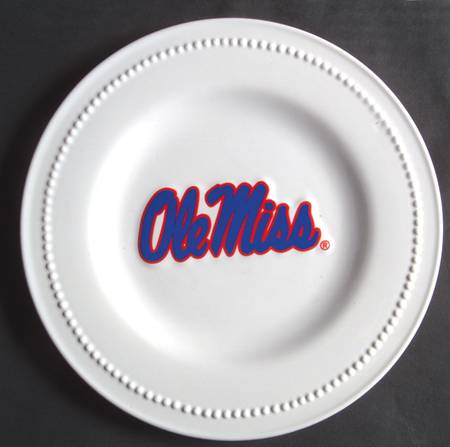 Ole Miss (University of Mississippi) Salad Plate - Set of 4