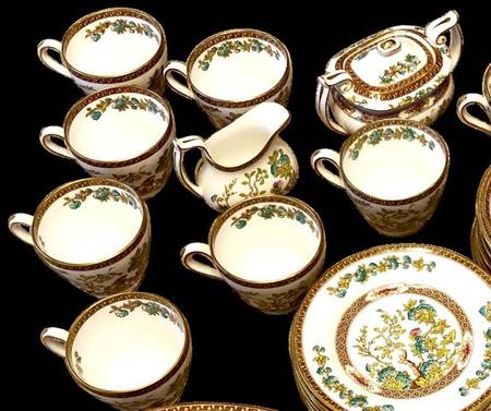 India Tree Footed Cup & Saucer Set