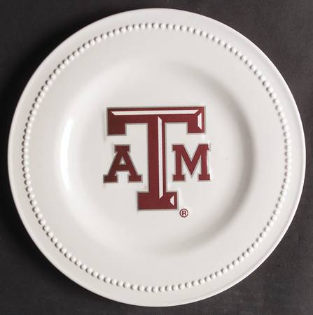 Texas A&M Salad Plate - Set of 4