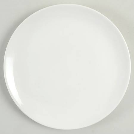 White Coupe Salad Plate